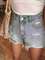 79 Pcs Slightly Defective Denim Shorts & Skirts Bulk Clearance Wholesale - Image 6