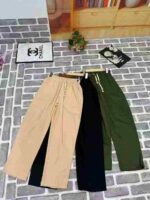 Clearance Stock Men's Summer Japanese Style Loose Wide Leg Twill Cotton Work Pants Bulk Wholesale Export - Image 7