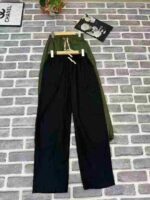 Clearance Stock Men's Summer Japanese Style Loose Wide Leg Twill Cotton Work Pants Bulk Wholesale Export - Image 5