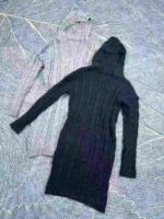 Clearance European & American Style Long Sleeve Midi Knit Bodycon Commuter Single Twist Dress Bulk Wholesale Stock - Image 2