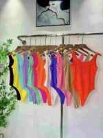 Approx 150 Pcs European American Style Sexy Backless Strap Camisole Bodysuits S-XL Multi Color High Stretch Bulk Stock Wholesale - Image 5