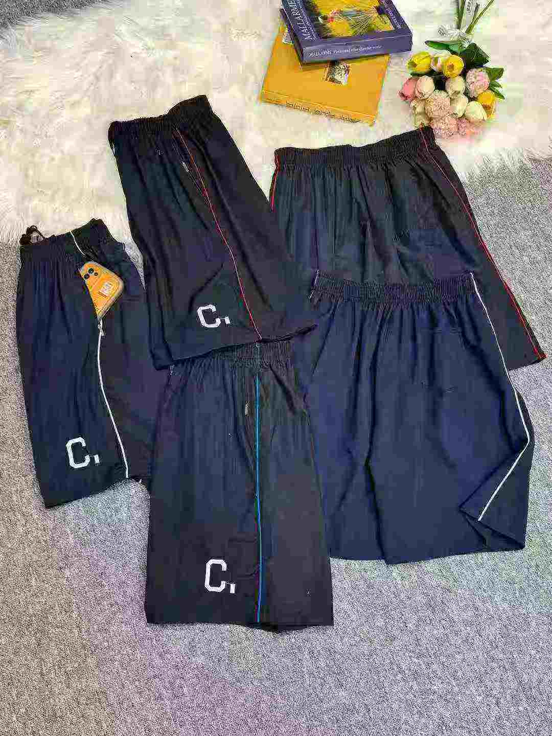 8000 Pcs Brand New Men's 5-inch Casual Sports Pants Wholesale | Zipper Pocket Embroidered Cool Fabric Stock - Image 2