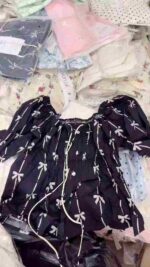 4300 Pcs New Trendy Short Sleeve Chiffon Women Tops Chinese Clothing Stock Clearance Wholesale - Image 9