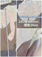 166 Pcs Elegant High Elastic Dresses Bulk Stock - Polo Neck Fake Two-piece Contrast Drawstring Dress Wholesale - Image 3