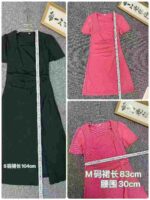 Stylish Square Neck Diagonal Stripe Ruched Waist Split Hem Women's Dress Bulk Stock Wholesale - Image 3