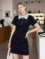 Bulk Wholesale Sexy Women's Checkerboard Polo Short Dress Chinese Clothing Stock Lots - Image 6