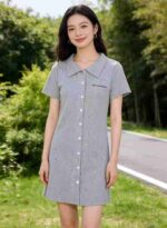Bulk Wholesale Sexy Women's Checkerboard Polo Short Dress Chinese Clothing Stock Lots - Image 5