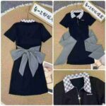 Bulk Wholesale Sexy Women's Checkerboard Polo Short Dress Chinese Clothing Stock Lots - Image 4