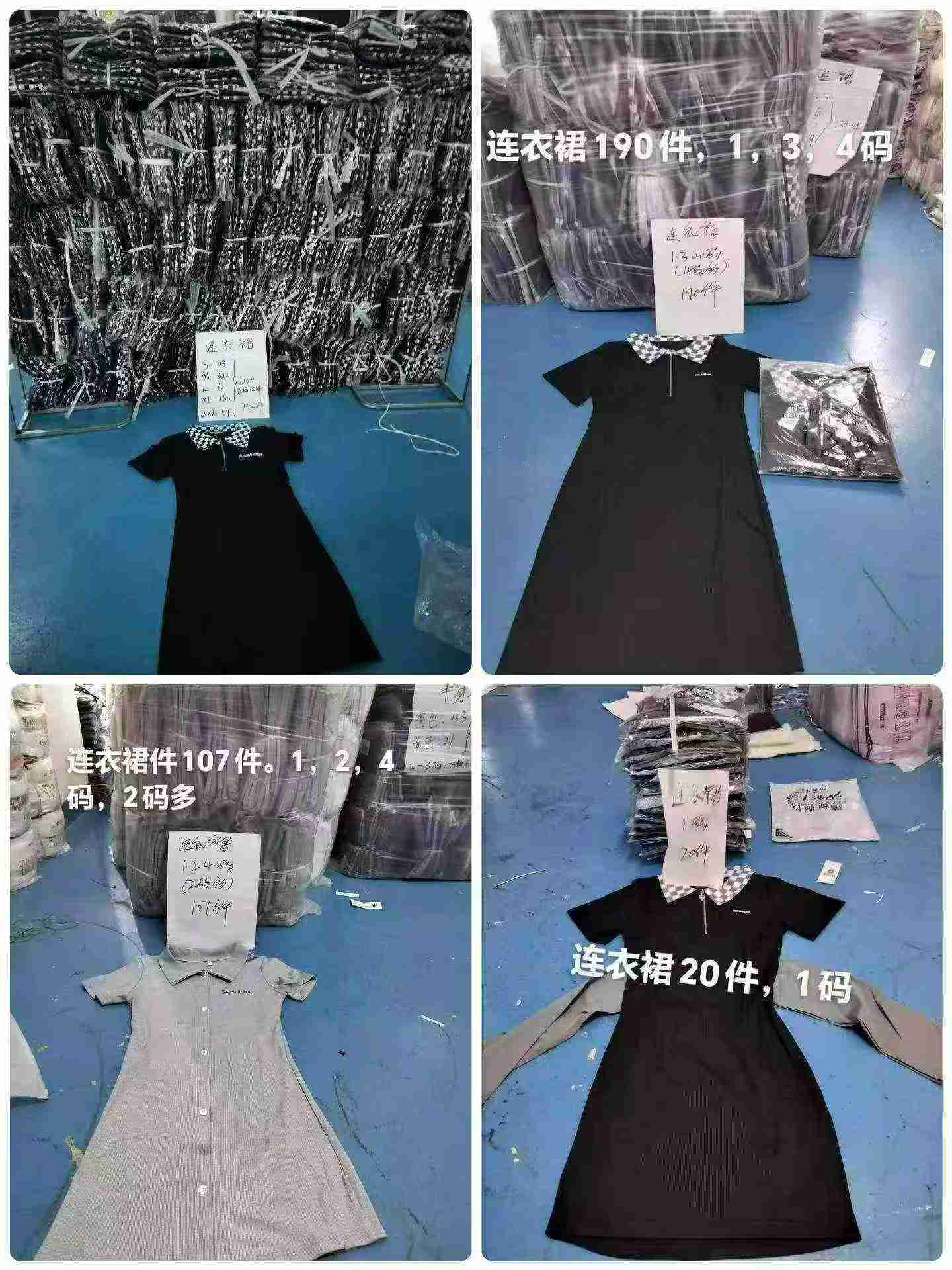 Bulk Wholesale Sexy Women's Checkerboard Polo Short Dress Chinese Clothing Stock Lots - Image 2