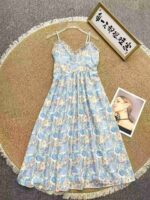 Bulk Wholesale 104 Pcs French Style Floral Adjustable Strap Slip Dresses Clothing Stock Lot - Image 8