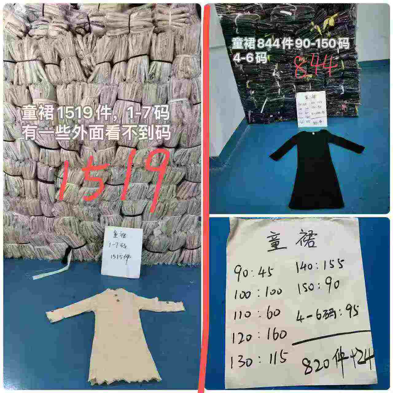 Bulk Wholesale Kids Thermal Velvet Dresses - Chinese Clothing Stock Lots for Export - Image 2