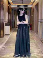 162 Pieces Big Kids Sleeveless Patchwork Vest Dresses Bulk Chinese Clothing Stock For Wholesale Export - Image 5