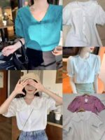 New Arrival Trendy Women's Chiffon Blouses | Chinese Clothing Stock Lots Bulk Wholesale - Image 6