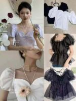 New Arrival Trendy Women's Chiffon Blouses | Chinese Clothing Stock Lots Bulk Wholesale - Image 5