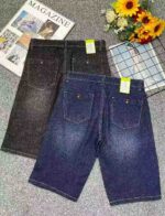 Summer New High Stretch Vintage Washed Cotton Men's Designer Denim Capri Pants Bulk Stock Wholesale - Image 7