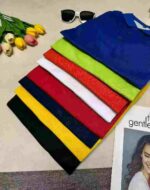 Clearance Price 9.5 CNY Unisex Plain Ice Silk Cotton Polo Shirts Bulk Stock Wholesale Export - Image 3