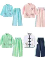 Clearance Bulk Stock Kids Chinese Tang Suit Hanfu Stage Performance Clothing Wholesale Export - Image 4