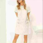 Clearance High Quality Tweed Style Plus Size Women Dresses Bulk Wholesale Stock - Image 7