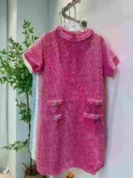 Clearance High Quality Tweed Style Plus Size Women Dresses Bulk Wholesale Stock - Image 5