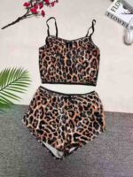 Sexy European-American Fashion Tie-dye Velvet Camisole & Shorts Two Piece Set Chinese Clothing Stock Wholesale Export - Image 4