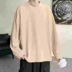 Clearance Sale Bulk Wholesale Men's Plus Size Loose Drop Shoulder Thin Cotton Sweatshirts - Image 9