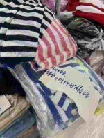 Clearance 6.6 CNY Sweet Off-shoulder Loose Striped Knit Tops For Bulk Wholesale Export - Image 3