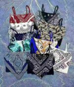 Sexy European-American Style Printed Cropped Bandeau Wrap Vest Bulk Wholesale Clothing Stock - Image 5