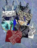 Sexy European-American Style Printed Cropped Bandeau Wrap Vest Bulk Wholesale Clothing Stock - Image 4