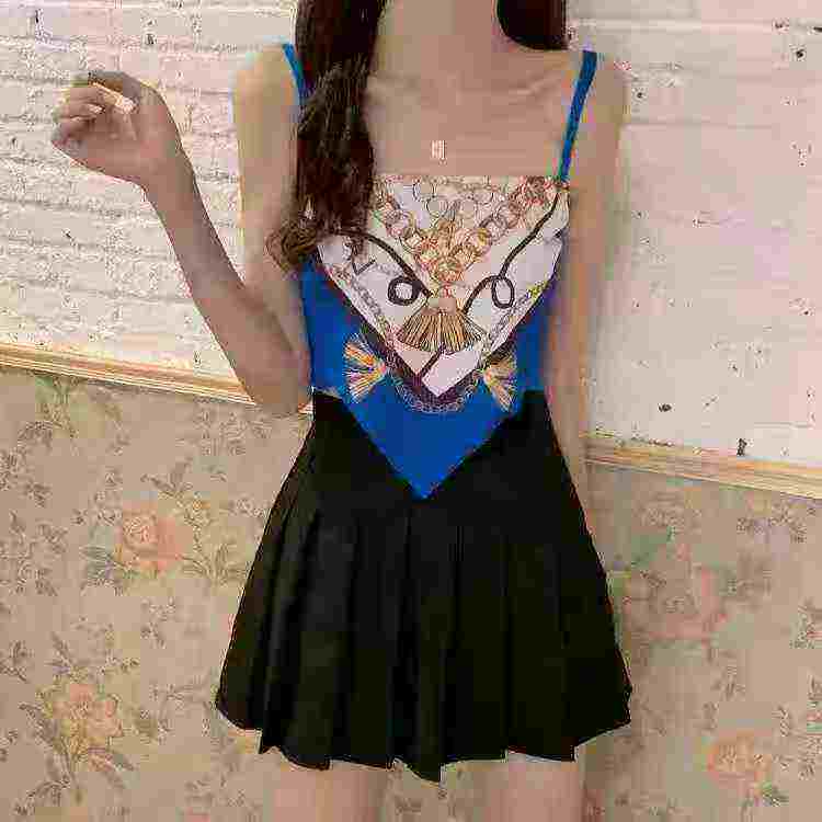 Sexy European-American Style Printed Cropped Bandeau Wrap Vest Bulk Wholesale Clothing Stock - Image 2