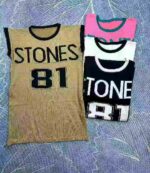 American Retro Knit T-Shirt Dress For Women Summer Colorblock Crew Neck Unique Print Loose Sleeveless Short Dress Bulk Stock Wholesale - Image 7