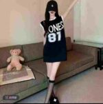 American Retro Knit T-Shirt Dress For Women Summer Colorblock Crew Neck Unique Print Loose Sleeveless Short Dress Bulk Stock Wholesale - Image 3