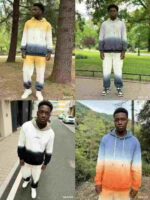 Clearance Wholesale Bulk Gradient Tie-dye Cotton Oversized Hooded Sweatshirts Chinese Stock Lots - Image 9