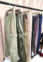 2886 Pcs High Waist Loose Cargo Pants Versatile Casual Commuter, Small Mixed Lot Individual Packing Sizes 1XL-3XL Chinese Stock Lot Wholesale - Image 4