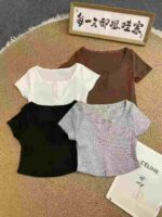 Sexy Trendy Women's Short Sleeve T-Shirts | Bulk Chinese Clothing Stock Lots for Wholesale Export - Image 9