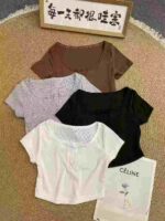 Sexy Trendy Women's Short Sleeve T-Shirts | Bulk Chinese Clothing Stock Lots for Wholesale Export - Image 8