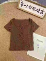 Sexy Trendy Women's Short Sleeve T-Shirts | Bulk Chinese Clothing Stock Lots for Wholesale Export - Image 7