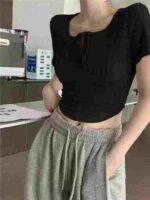 Sexy Trendy Women's Short Sleeve T-Shirts | Bulk Chinese Clothing Stock Lots for Wholesale Export - Image 6