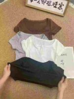 Sexy Trendy Women's Short Sleeve T-Shirts | Bulk Chinese Clothing Stock Lots for Wholesale Export - Image 4