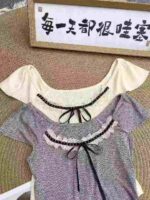 Bulk Clearance 499 Pcs French Style Lace Spliced Short Sleeve Tops Wholesale Stock Lot - Image 7