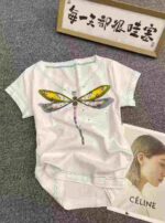 Bulk Clearance: 120 Pcs Vintage V-neck Cotton Printed Short Sleeve T-shirts Stock Lots - Image 9