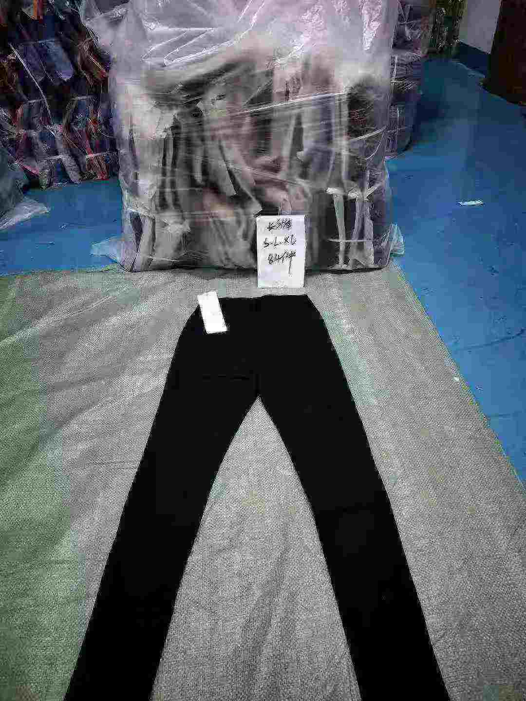 82 PCS High Quality Black High Waisted Stretchy Skinny Pencil Pants Bulk Stock Wholesale - Image 2