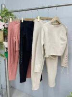 Clearance Long Sleeve Faux Suede Matching Sets | Chinese Stock Clothing Wholesale Export, 83 Sets Total - Image 6