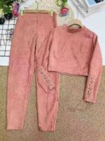 Clearance Long Sleeve Faux Suede Matching Sets | Chinese Stock Clothing Wholesale Export, 83 Sets Total - Image 5