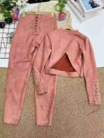 Clearance Long Sleeve Faux Suede Matching Sets | Chinese Stock Clothing Wholesale Export, 83 Sets Total - Image 4