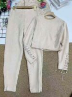 Clearance Long Sleeve Faux Suede Matching Sets | Chinese Stock Clothing Wholesale Export, 83 Sets Total - Image 3