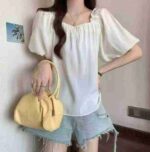 Clearance Sale 157 Pieces Women's Puff Sleeve Short Sleeve Tops - Bulk Chinese Clothing Stock Lots Wholesale Export - Image 5