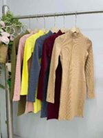 Clearance Sale Ribbed Cotton Bodycon Knit Dresses Chinese Clothing Stock Wholesale Export - Image 6