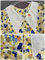 70 Pcs Unique Design Floral Blouses Retro Lace Trim Puff Sleeve Bulk Stock Wholesale Export - Image 4