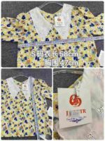 70 Pcs Unique Design Floral Blouses Retro Lace Trim Puff Sleeve Bulk Stock Wholesale Export - Image 3