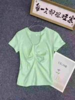 125 Pcs French Sweet & Spicy Off-shoulder Short Sleeve Tops | Bulk Stock Clothing for Wholesale - Image 9